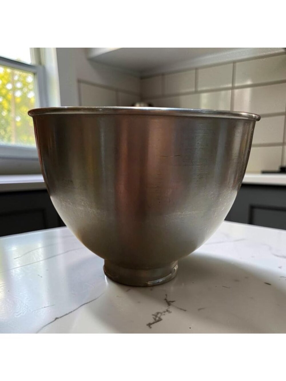 Vintage 1980s KitchenAid K45 Stainless Steel Mixing Bowl 4.5 Qt Korea NO HANDLE